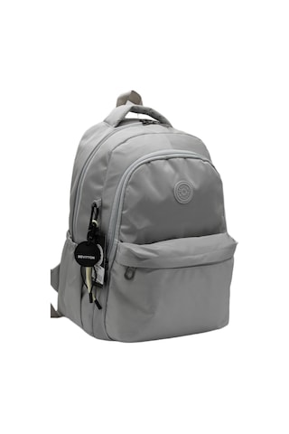 Gri Unisex Okul Çantası Su Geçirmez Kumaş Unisex Okul Sırt Çantası 2200 Gri