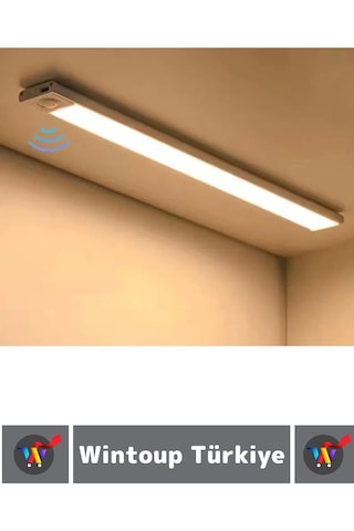 Premium Ev Oda Dolap İçi Çocuk Odası Gece Lambası Şarjlı Mıknatıslı Sensörlü Lamba 43 Cm Çok Renkli