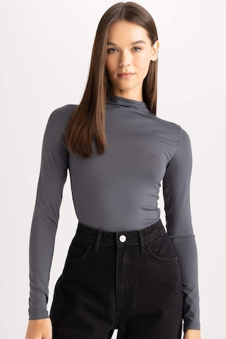 Defacto Yarım Balıkçı Yaka Uzun Kollu Çıtçıtlı Body F9242ax25auar58 Antrasit