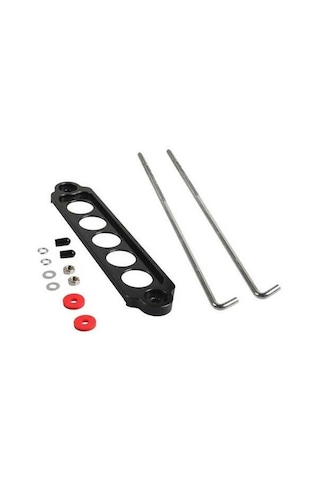 Besthome1 Suntek 5 Delikli Araç Aküsü Siyah Sabitleme Braketi, Otomobil İçin Güvenli Tutma Sistemi