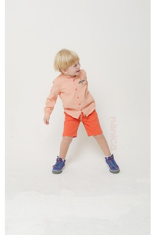 Nanica Kids Erkek Hakim Yaka Gömlek 24ynnc124127 Somon