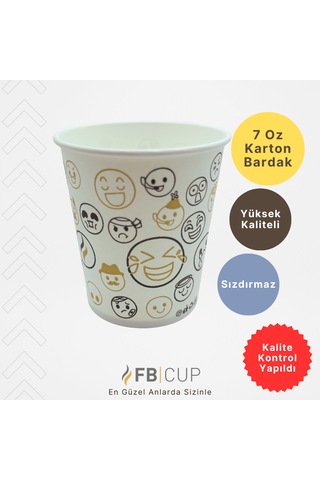 Fb Cup 7 Oz Karton Bardak 3.000 Adet Sızdırmaz