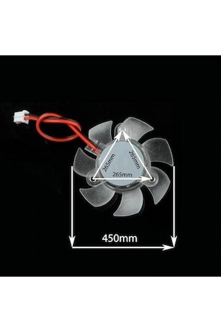 Ekran Kartı Fanı - Soğutucu (Heatsink) Üzeri - 4.5 cm. 12V 0.10A