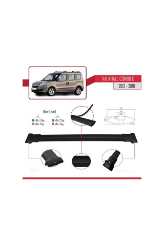 Vauxhall Combo D 2012-2018 Arası İle Uyumlu Fly Model Ara Atkı Ta