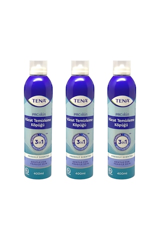 Tena 3in1 Susuz Vücut Temizleme Köpüğü 3 x 400 ML