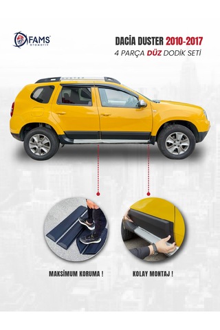 Dacia Duster Uyumlu 2010-2017 Dodik Seti 4 Parça Düz Baskısız