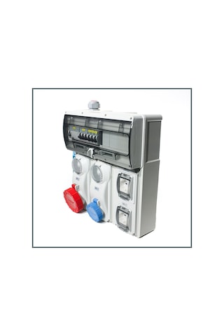 Novsen Ip55 Kombinsayon Panosu 1ad. 5x32a Kilitli Priz 1ad.3x16a Kilitli Priz , 2ad. Schuko Priz