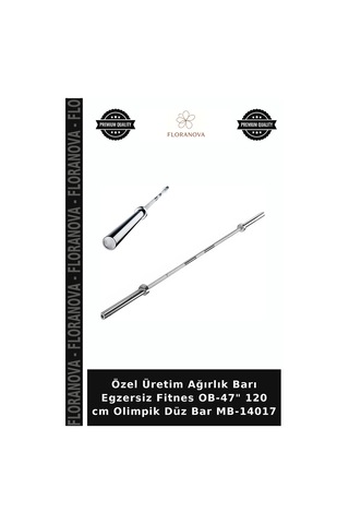 Özel Üretim Ağırlık Barı Egzersiz Fitnes Ob-47" 120 Cm Olimpik Düz Bar Mb-14017