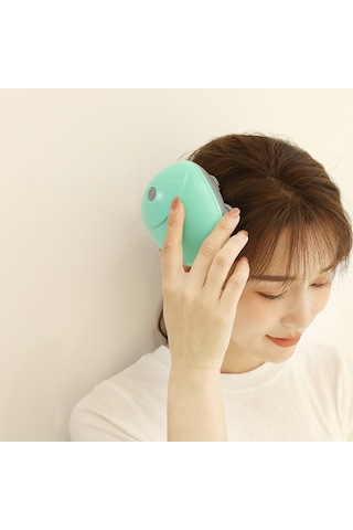 Samdoo Mini Elektrikli Saç Derisi Masaj Cihazı - 4 Başlı, 3 Seviye, Su Geçirmez, Ev/pet Kullanıma Uygun, Şarjlı, Stres Giderici, Kan Akışını Artırır Yeşil Yeşil