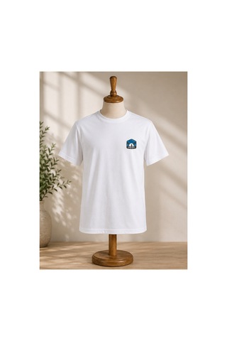 Me Selection Summer Nights Tasarım %100 Pamuk Unisex Basic Tişört Beyaz