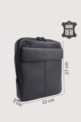 Hakiki Deri Erkek El Çantası Lacivert Smr9280 Lacivert