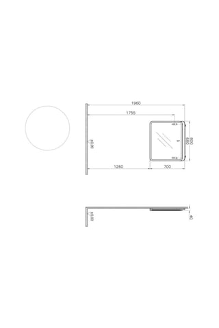 VitrA Sento Aydınlatmalı Ayna, 80 Cm, Mat Antrasit, 61659 Antrasit