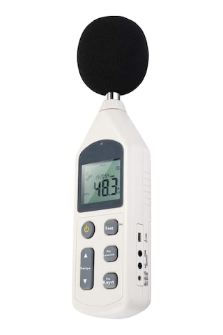 Ses Seviyesi Ölçer, Mini Dijital Ses Seviyesi Desibel Ölçer Test Cihazı Gm1356 30-130dba Lcd A/c Hızlı/yavaş Db Ekran Usb
