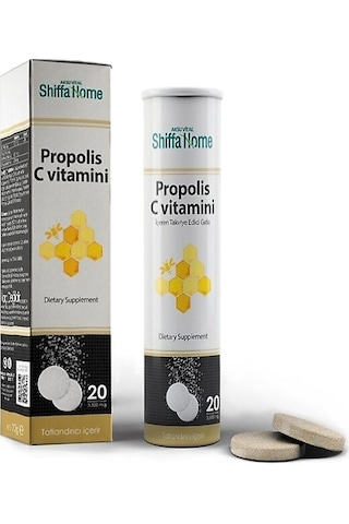 Aksu Vital Shiffa Home Propolis & C Vitamini 20 Efervesan Tablet 2 Adet