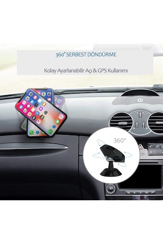 Araç Göğsü Manyetik Mıknatıslı Universal Telefon Tutucu Tutacağı