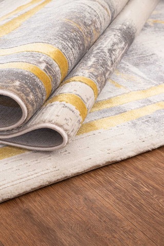 Troya Krem Gold Halı Yumuşak Oturma Odası Salon Çocuk Odası Mutfa Krem