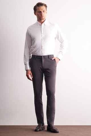 İmza Antrasit Yan Cep Düz Paça Pamuklu Slim Fit Chino Casual Pantolon 1003255165 Antrasit