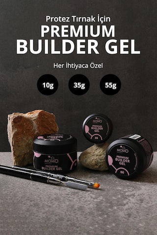 Momo Professional Premium Builder Gel Protez Tırnak Jeli No.06 Pembe 35 gr