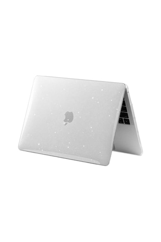 Macbook Uyumlu Air 13.3' M1 A2337 A2179 A1932 Kılıf Simli Ön Arka Kapak 001
