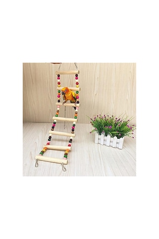 27x7 Cm Ahşap Merdiven, Muhabbet Kuşları İçin