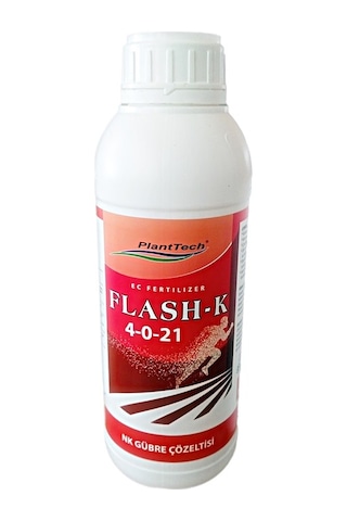 Flash-k 4-0-21 1 Lt -potasyum Ağırlıklı Meyve Büyütücü Sıvı Gübre Flash-k 4-0-21 1 Lt -potasyum Ağırlıklı Meyve Büyütücü Sıvı Gübre