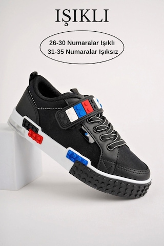 Muggo Sonic Garantili Legolu Bağcıklı Ve Cırtlı Ortopedik Çocuk Sneaker Spor Ayakkabı 001