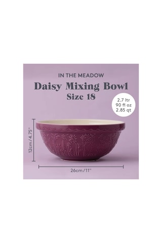 Mason Cash In The Meadow S18 Daisy Mixing Bowl Karıştırma Kabı 26cm