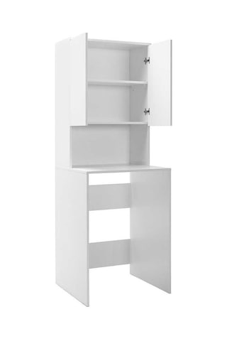 Çamaşır Makinesı Dolabı-Mat Beyaz 65X182X60 Cm Gxyxd Beyaz