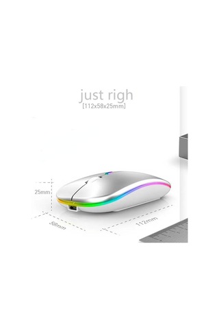 Jms Bluetooth Çift Modlu Usb Kablosuz Ultra İnce Fiber Optik Mouse