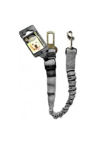 Köpek Emniyet Kemeri Bağlantısı Araç Tasması 72cm X 2,5cm - Gri