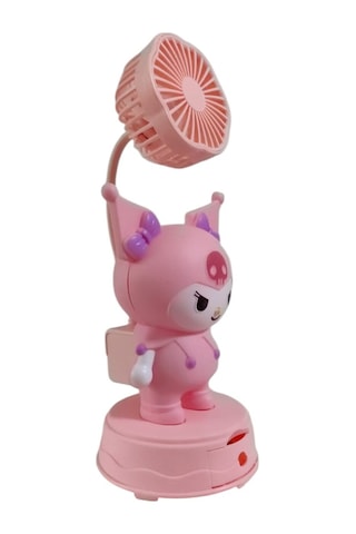 Kuromi Temalı Masa Üstü Vantilatör lik Eşya Pembe Renk
