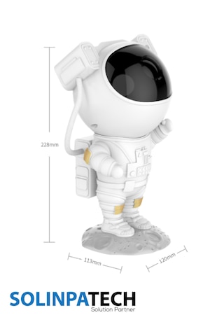 Astronot Galaksi Projektör Gece Lambası Kumandalı Yıldızlı