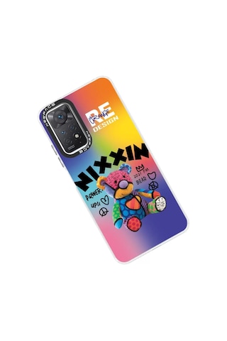 Newface Xiaomi Redmi Note 11 Pro Kılıf Estoril Desenli Kapak - Estoril - 11 Renkli