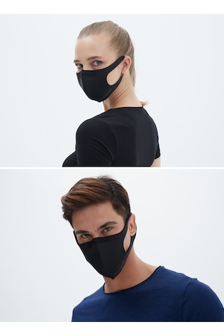 BLACKSPADE Unisex Koruyucu Maske Siyah L