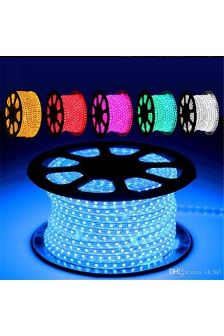 15 Metre 220 Volt Şerit 3 Çipli Hortum Şerit Led Aydınlatma + Fiş (382940973)