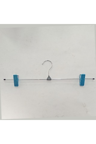 Ağırsoy 10 Adet Nikelajlı Mandallı, Tel Etek Pantolon Askısı 40 Cm