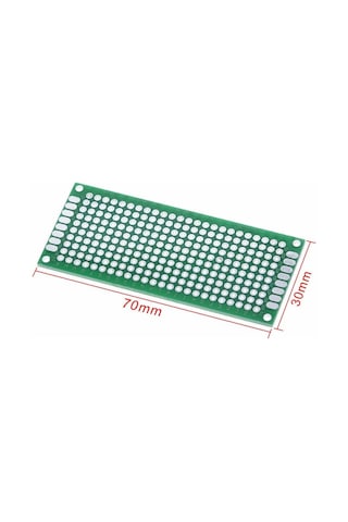 Koodmax 10 Adet 3x7cm Proto Pcb Delikli Pertenaks Prototip Deney Kartı Delikli Plaket Pertinaks