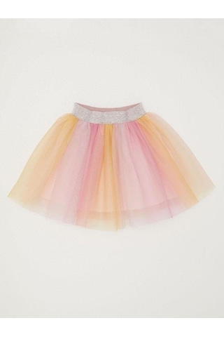 Kız Çocuk Renkli Tütü Etek-14828 Sarı