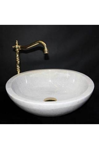 Muğla Kristal Beyaz Eğimli Lavabo