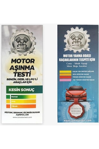 Cs Motor Aşınma ve Conta Kaçak Testi 2'li Paket