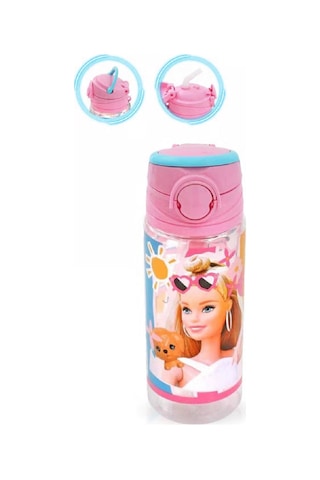 Barbie Baskılı Lisanslı 500 Ml Matara Suluk Kilitlemeli 1 Adet Süper Kalite Pembe Barbie Baskılı Lisanslı 500 Ml Matara Suluk Kilitlemeli 1 Adet Süper Kalite Pembe