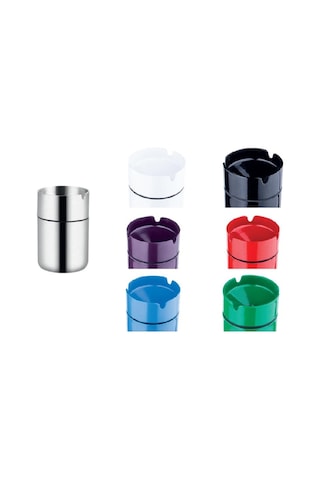 Maxiflow Dekoratif Kokusuz Metal Paslanmaz Küllük 10cm Siyah 2877