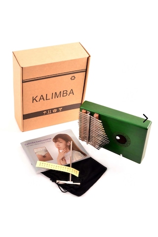 Yeşil Ahşap Kalimba