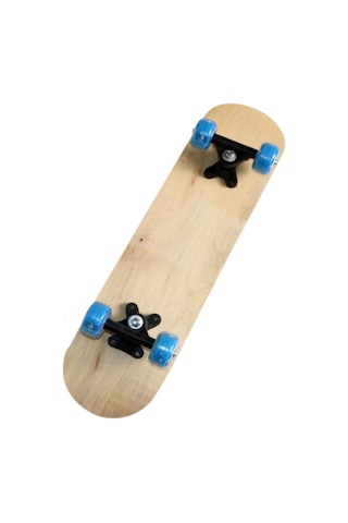 Homyl Çocuklar Boş Kaykay Güvertesi Ahşap Kendin 43cmx13cm Ahşap Rengi Çok Renkli