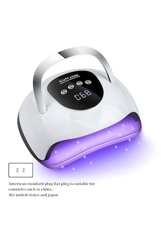 Uv Company Sun X9 220w Uv Led Tırnak Kurutucu Lamba Dijital Ekranlı, Otomatik Sensörlü, Profesyonel Jel Oje Kurutma Cihazı 0