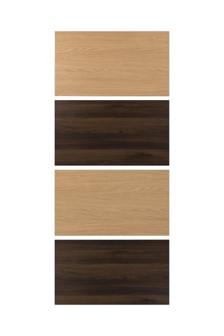 Ikea Mehamn Serisi, Sürgü Kapak, 100x236 Cm, Koyu Kahve-meşe Görünümlü