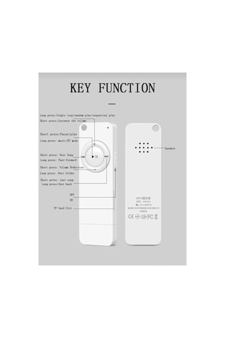 5014mp Şarjlı Mp3 Çalar Bluetooth Lu Müzik Player Mini Mp3 Stick Hafıza Kartı Girişli