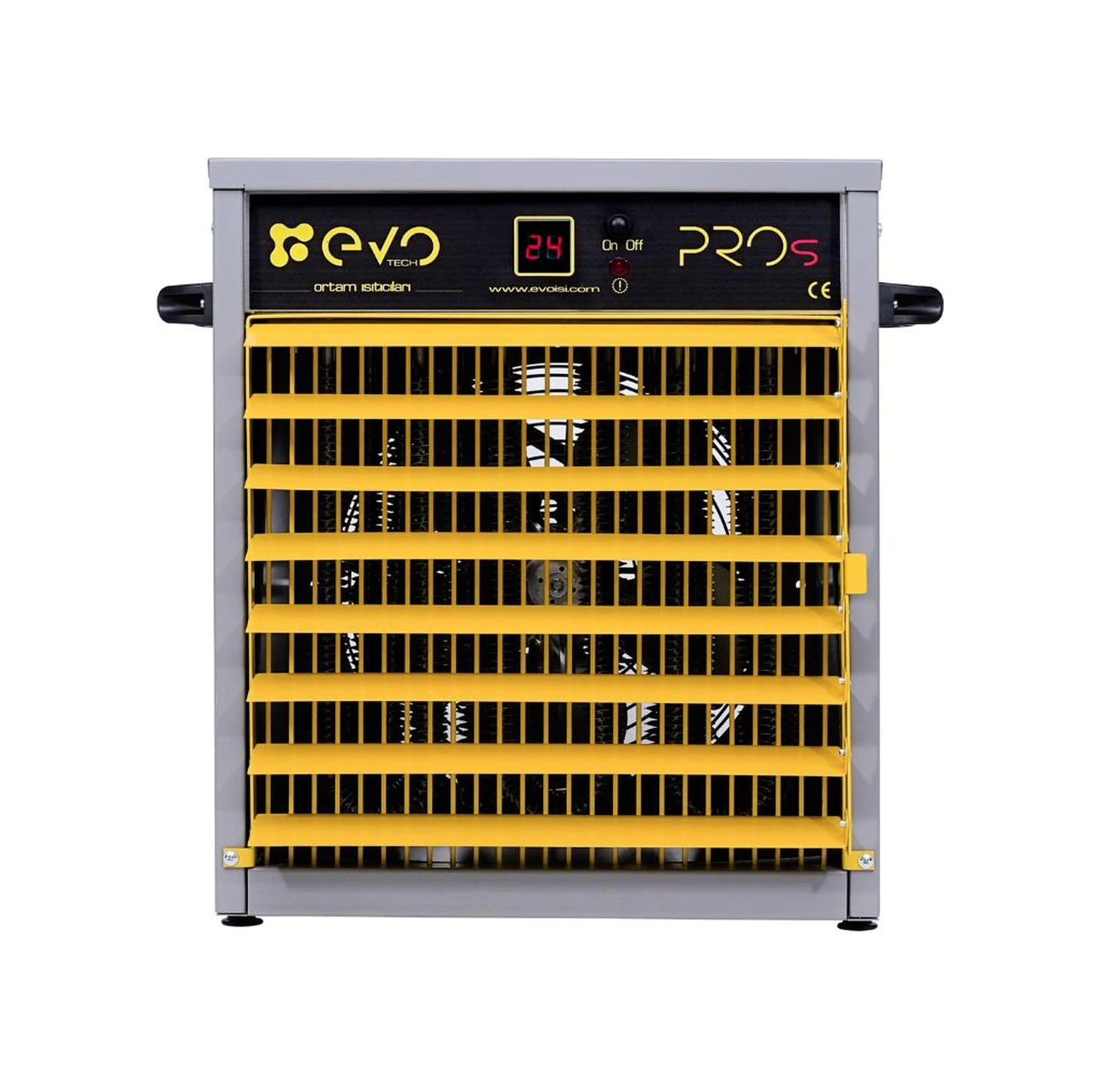 Evo15 Pros - 15 Kw Kumandalı Ve Dijital Endüstriyel Elektrikli Fanlı Isıtıcı
