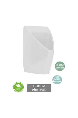 Susuz Pisuvar - Kir Ve Su Lekesi Tutmaz - %100 Kokusuz - Çevre Dostu Ve Kullanışlı Beyaz