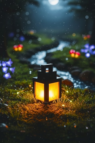 Minecraft Fener Modern Tasarımlı Led Masa Lambası-pilli Led Mum Hediyeli-dekoratif Masaüstü Lamba Siyah